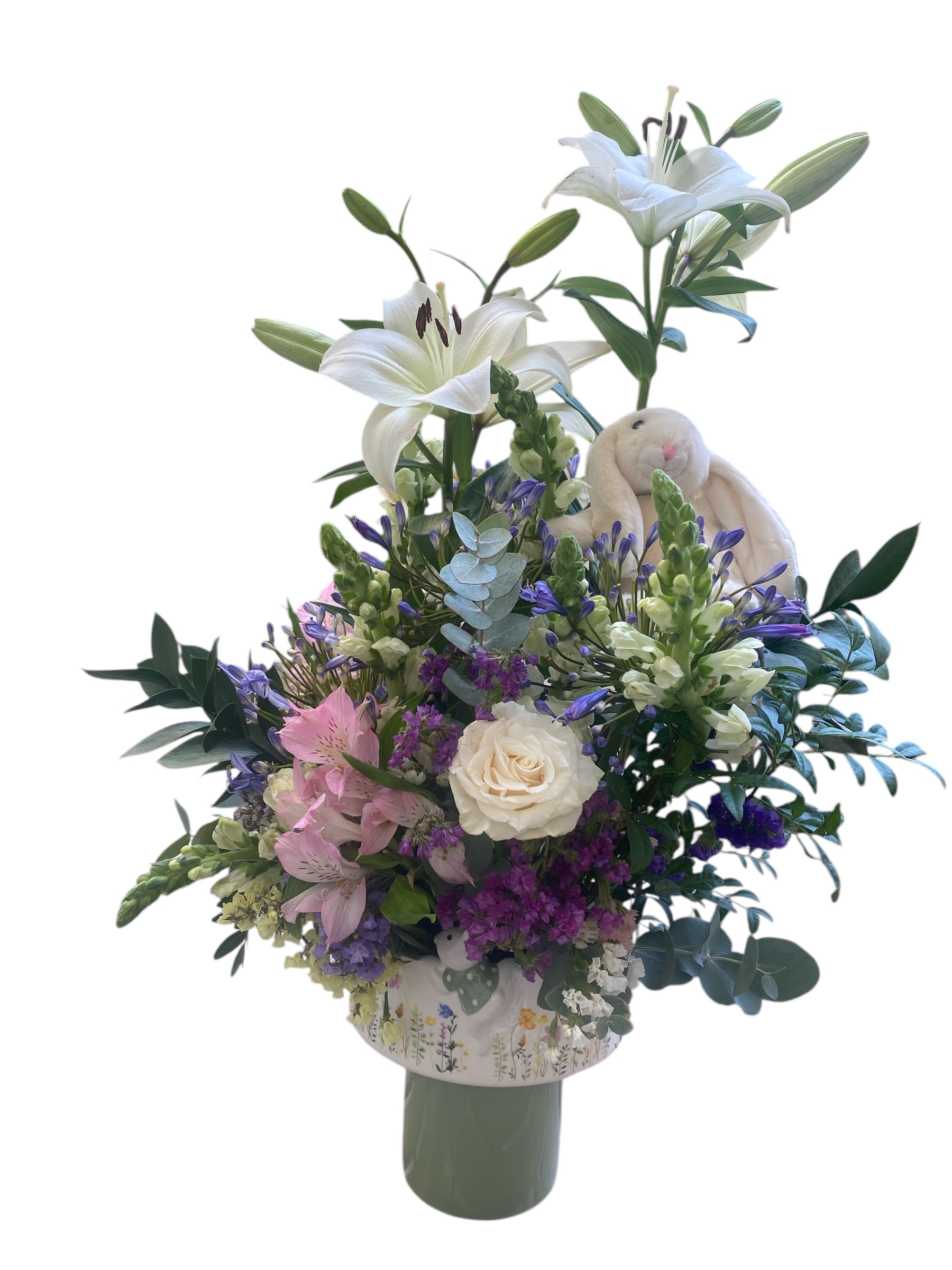 Cesta de flores nacimiento - Imagen 3