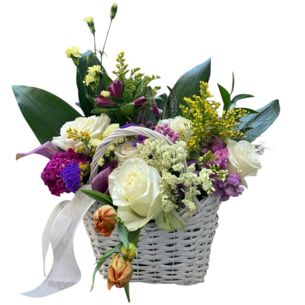 Cesta de flores